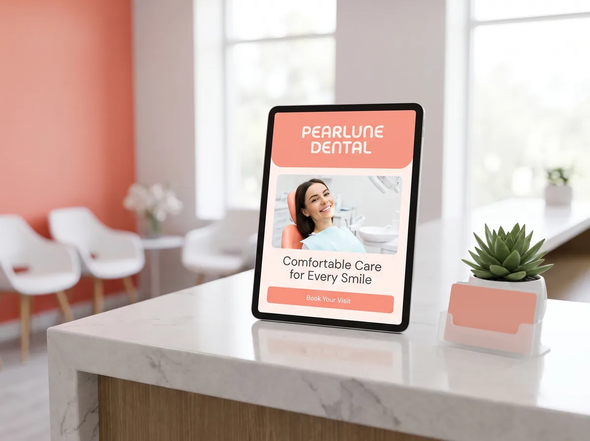 Pearlune Dental, Dental Clinic website concept