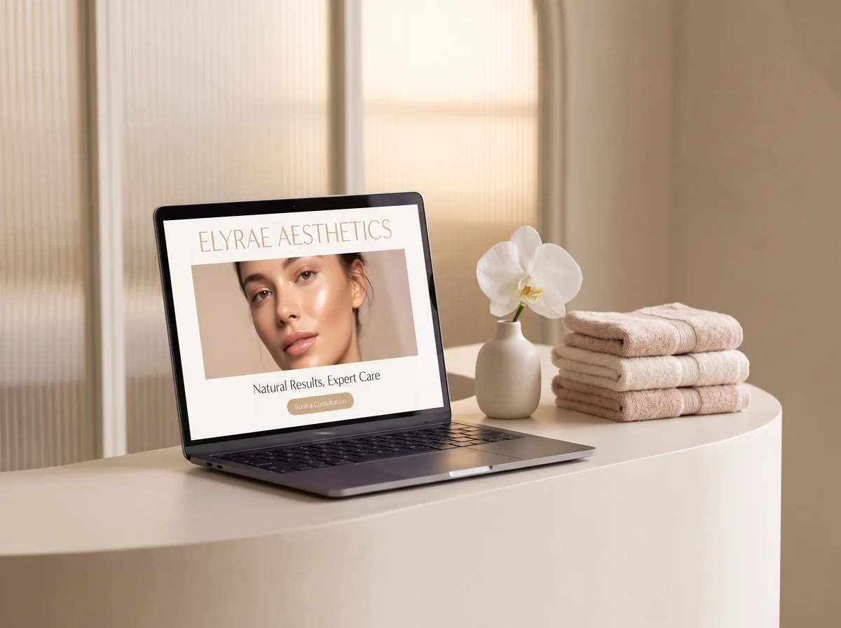 Elyrae Aesthetics, Med Spa website concept