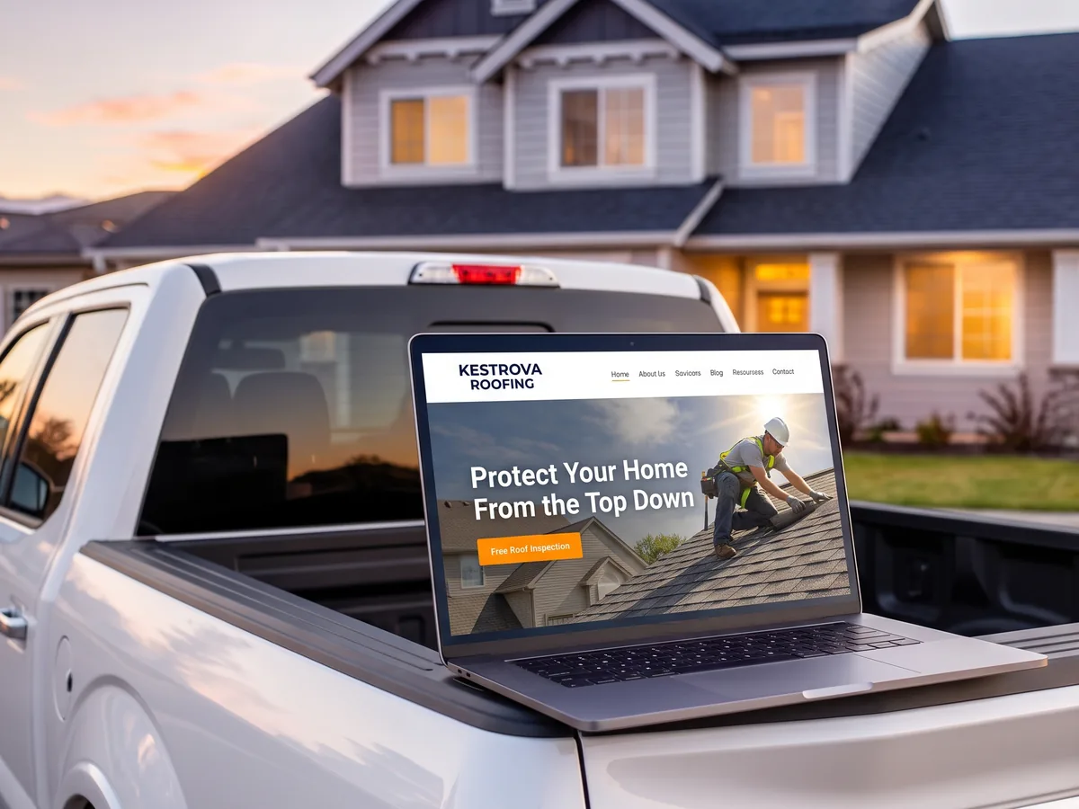 Kestrova Roofing, Roofing website concept